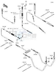 MULE SX 4x4 KAF400HJF EU drawing Cables