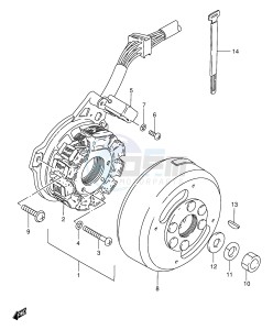 GS125 (E1) drawing MAGNETO (GS125Z D UR E71)