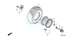 TRX420FEA Australia - (U / 4WD) drawing REAR WHEEL