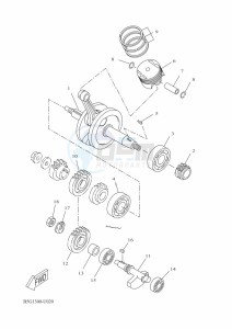 YZF125-A YZF-R125 (B5G2) drawing CRANKSHAFT & PISTON