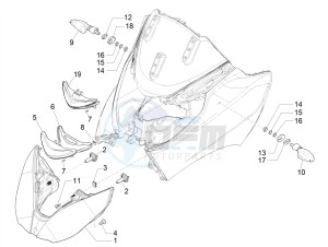 MP3 500 MAXI SPORT BUSINESS ADVANCED E4 ABS (EMEA) drawing Front headlamps - Turn signal lamps