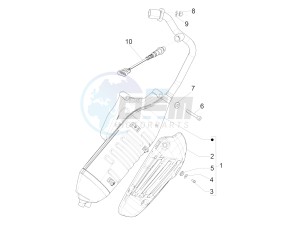 125 4T 3V I GET ie Primavera (APAC) (AU, EX, JA, KR, VT) drawing Silencer