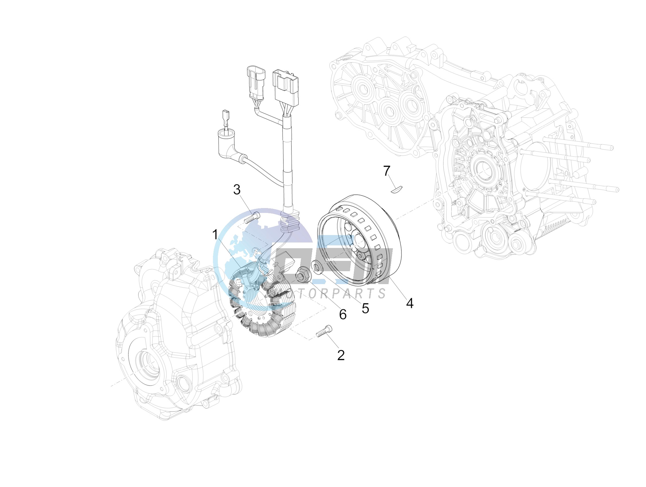 Flywheel magneto