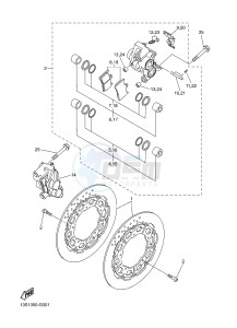 YZF-R6 R6 600 (1JSU 1JSV) drawing FRONT BRAKE CALIPER