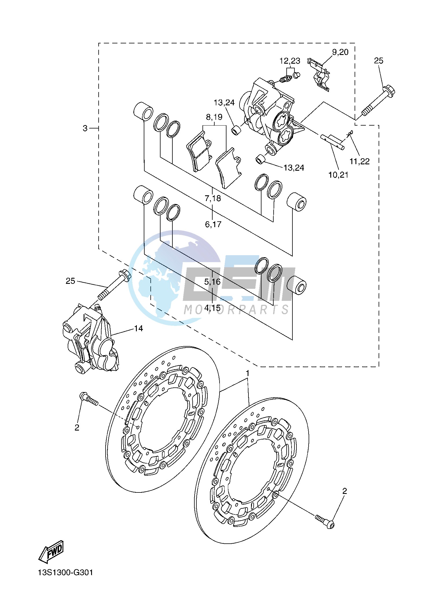 FRONT BRAKE CALIPER