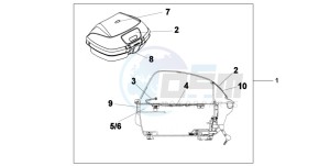 XL700VA drawing 45L TOP BOX MOODY BLUE MET