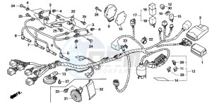 CB600F HORNET drawing WIRE HARNESS (CB600F3/4/5/6)