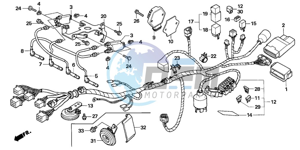 WIRE HARNESS (CB600F3/4/5/6)