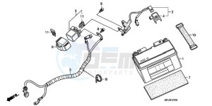 CBR600RA9 Korea - (KO / ABS) drawing BATTERY