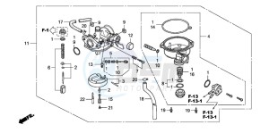 TRX90 SPORTRAX90 drawing CARBURETOR