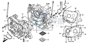 TRX500FE9 Australia - (U) drawing CRANKCASE