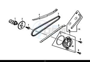 FIDDLE III 50 (25 KM/H) (XA05W5-NL) (E4) (L7-M0) drawing CAM SHAFT-CYL. HEAD L. SIDE COVER