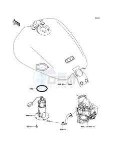 VN1700 CLASSIC TOURER VN1700C9FA GB XX (EU ME A(FRICA) drawing Fuel Pump