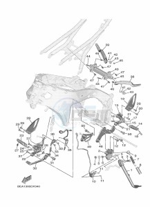 XSR900 MTM890 (BEA7) drawing STAND & FOOTREST