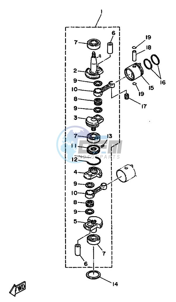 CRANKSHAFT--PISTON