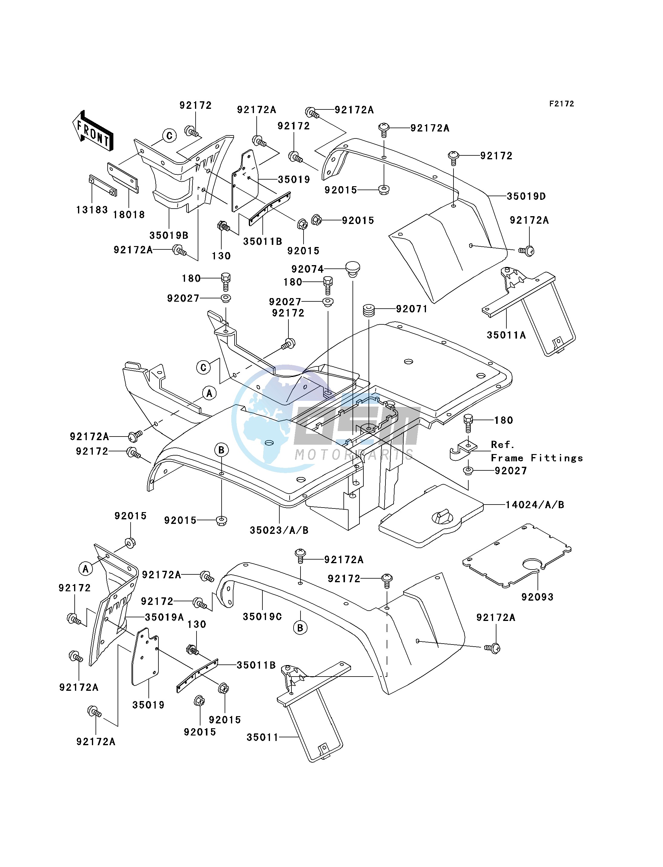 REAR FENDER-- S- -