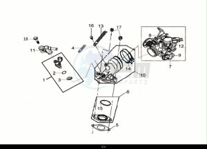 HD 300I ABS (LS30W2-EU) (E5) (M1) drawing THROTTLE BODY ASSY