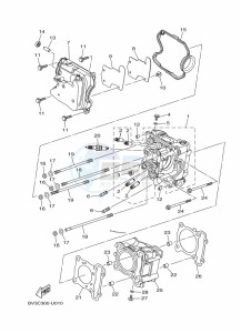 YP125RA XMAX 125 TECH MAX (B9Y5) drawing STEERING