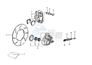 LX 4T 50 drawing Front brake caliper