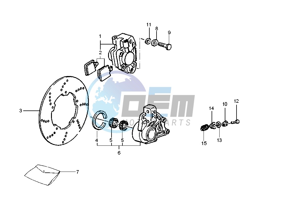 Front brake caliper