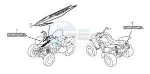 TRX250EX SPORTRAX 250 EX drawing MARK (TRX250EX8)