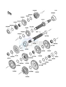 NINJA ZX-10R ZX1000D7F FR GB XX (EU ME A(FRICA) drawing Transmission