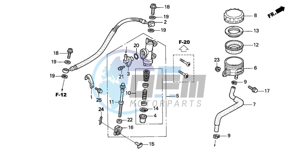 REAR BRAKE MASTER CYLINDER