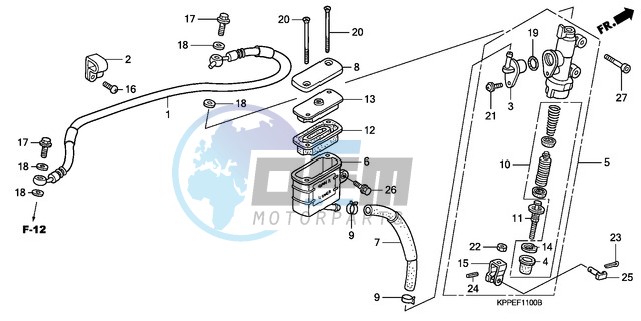 RR. BRAKE MASTER CYLINDER