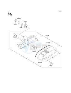 BN 125 A [ELIMINATOR 125] (A6F-A9F) A6F drawing TAILLIGHT-- S- -