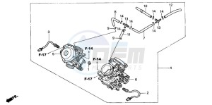 XL650V TRANSALP drawing CARBURETOR (ASSY.)