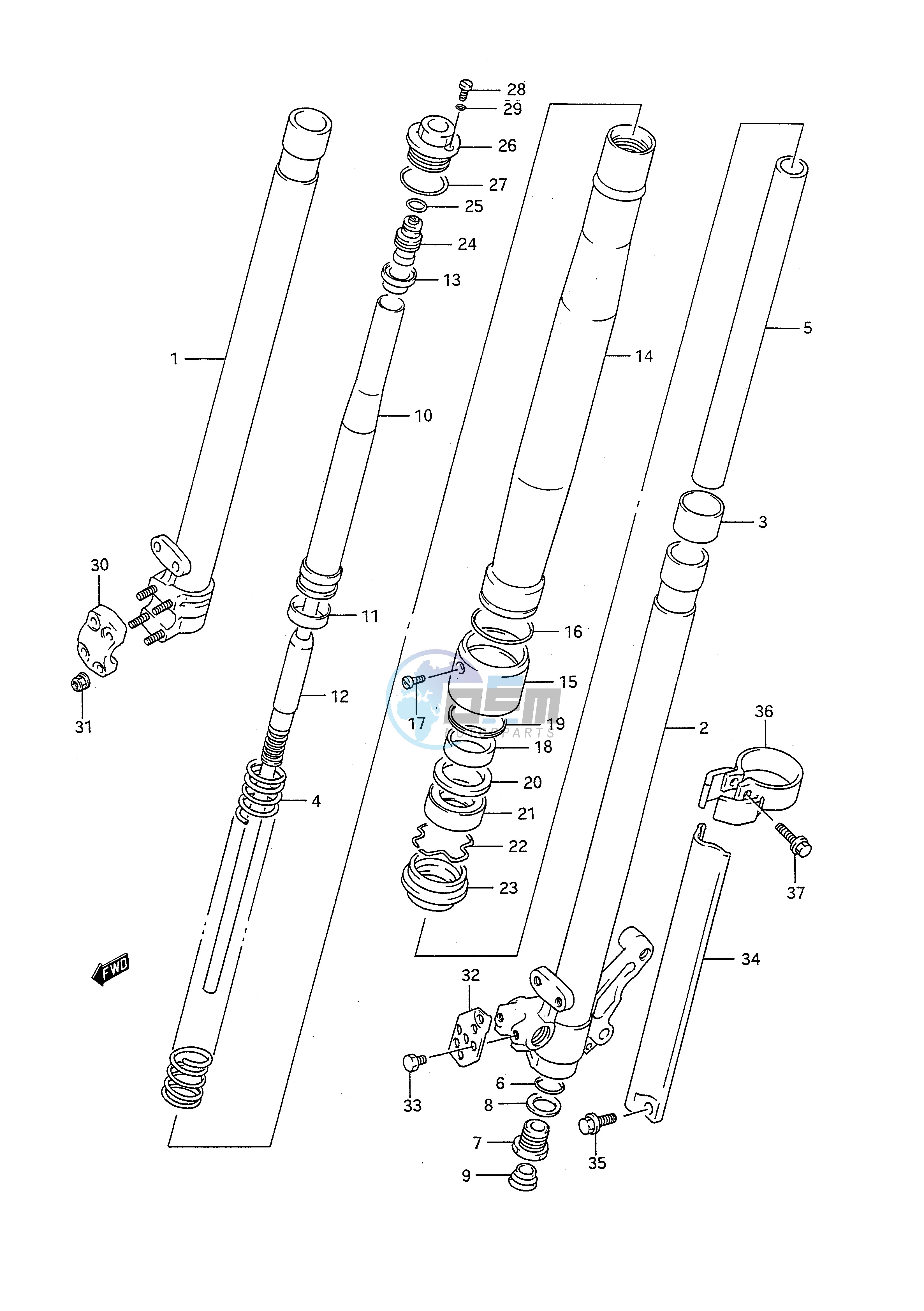 FRONT DAMPER (MODEL M)