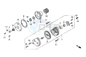 Cougar 125 drawing Oil pump unit