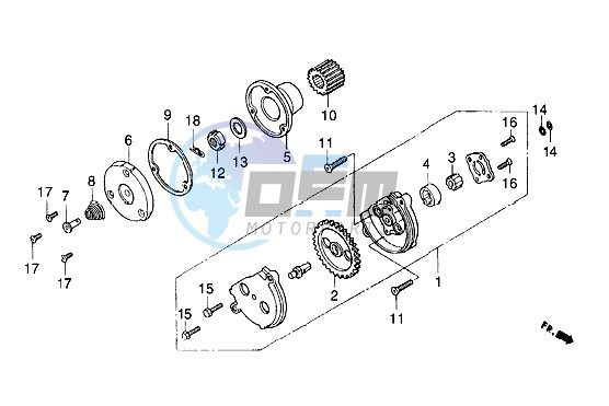 Oil pump unit