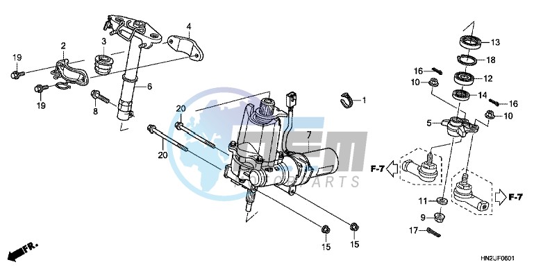 STEERING SHAFT (TRX500FPA)