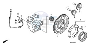 XL700V9 F / CMF drawing PULSE GENERATOR/ STARTING CLUTCH