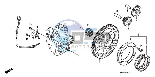 PULSE GENERATOR/ STARTING CLUTCH