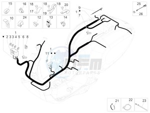 PRIMAVERA 150 4T 3V IE NOABS E3 (NAFTA) drawing Main cable harness