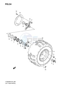 LT-R450 (E19) drawing LEFT REAR WHEEL (MODEL K6 K7)