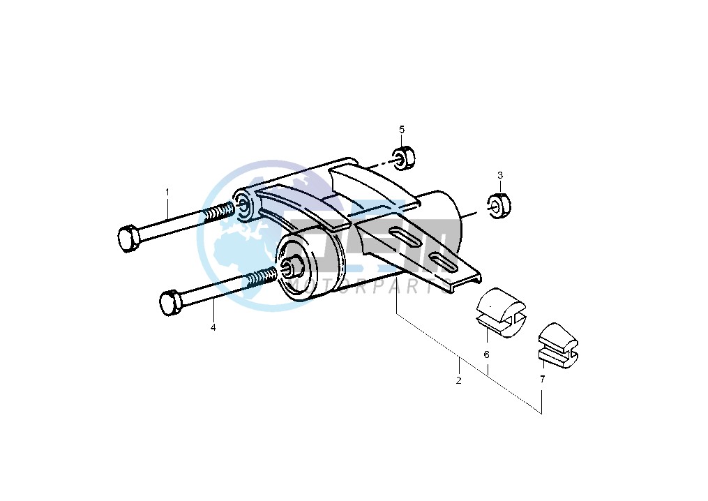 Swinging arm