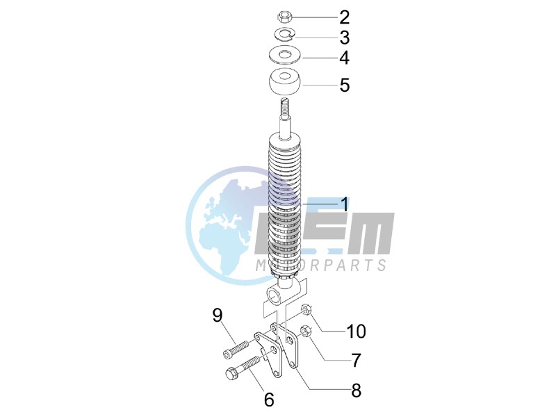 Rear suspension - Shock absorber - s