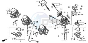 CBF600SA drawing CARBURETOR (COMPONENT PARTS)