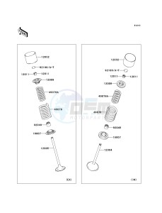 KLX 250 T [KLX250S] (T8F) T9F drawing VALVE-- S- -