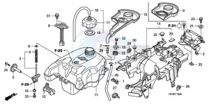 TRX420FMA Europe Direct - (ED / 2ED 4WD) drawing FUEL TANK