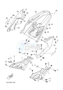 MT125 MT-125 (5D7L 5D7L 5D7L 5D7L) drawing SIDE COVER