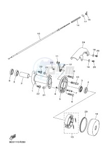 YFM90R YFM09RYXG (BD33) drawing REAR BRAKE