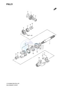 LT-F400 (P28-P33) drawing SECONDARY DRIVE