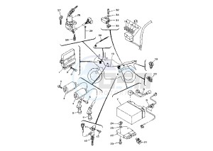 TDM 900 drawing BATTERY MY02-03