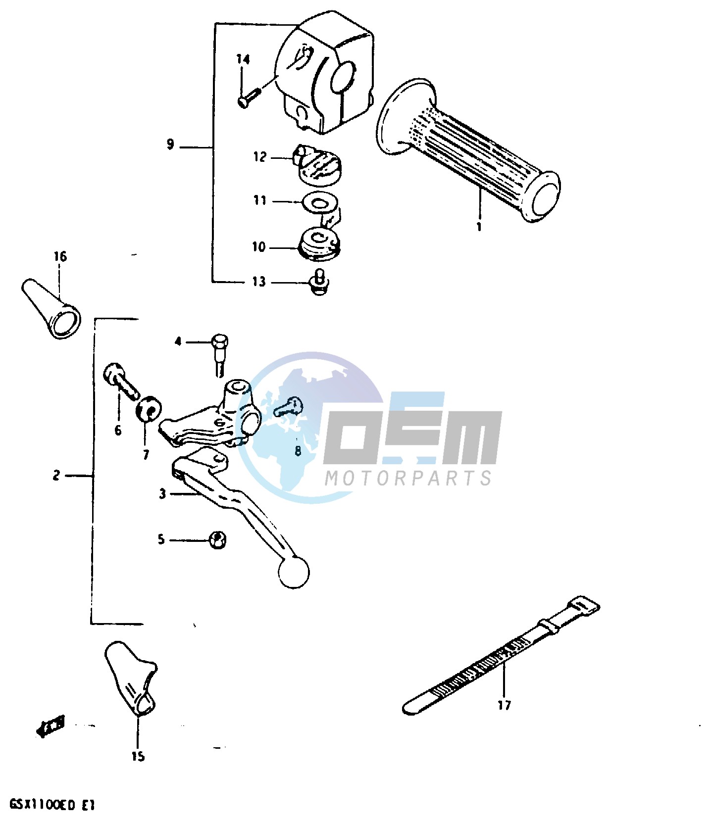 LEFT HANDLE SWITCH (MODEL Z)