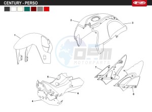 CENTURY-125-E4-GREY drawing PLASTICS - COVERS - PERSONAL MODIFICATION