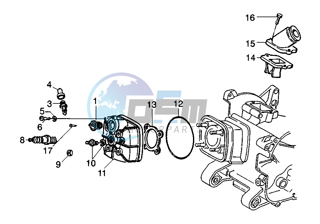 Cylinder head - Induction Pipe